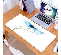 KDWJS Gaming Mouse Pad Mouse Mat - 35.5 x 16 in - XXL mousepad - Table mat large size - improved precision and speed - Watercolor Flower,Petite Tall Cornflower Summer Botanic Floral Blooming Plants A