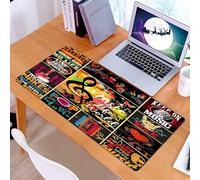 KDWJS Gaming Mouse Pad Mouse Mat - 35.5 x 16 in - XXL mousepad - Table mat large size - improved precision and speed - Visual Ode to the Rhythms of Life The Melodic Tapestry of Music Passions