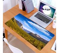 KDWJS Gaming Mouse Pad Mouse Mat - 35.5 x 16 in - XXL mousepad - Table mat large size - improved precision and speed - Yosemite El Capitan and Half Dome in the nature parks