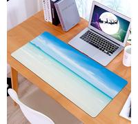 KDWJS Gaming Mouse Pad Mouse Mat - 35.5 x 16 in - XXL mousepad - Table mat large size - improved precision and speed - Ocean,Beach at Tropical Water Lands Crystal Color Sea with Magical Sky Surf Hot