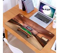 KDWJS Gaming Mouse Pad Mouse Mat - 35.5 x 16 in - XXL mousepad - Table mat large size - improved precision and speed - Modern Decor,Entertainment in Mansion Pool Table Billiard Lifestyle Photo Print,