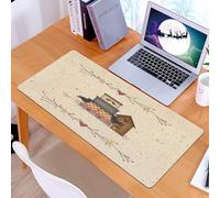 KDWJS Gaming Mouse Pad Mouse Mat - 35.5 x 16 in - XXL mousepad - Table mat large size - improved precision and speed - Heart Primitive Faith Family Friends Country Pip Berry Birdhouse,