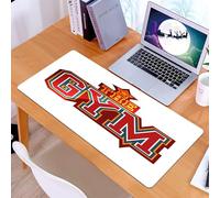 KDWJS Gaming Mouse Pad Mouse Mat - 35.5 x 16 in - XXL mousepad - Table mat large size - improved precision and speed - Fitness, Vibrant The Gym Sign With Zodiac Workout Bodybuilding Exercise