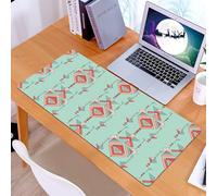 KDWJS Gaming Mouse Pad Mouse Mat - 35.5 x 16 in - XXL mousepad - Table mat large size - improved precision and speed - Bohemian geometric shapes soft triangles and soft tone geometric forms, southwes