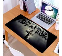 KDWJS Gaming Mouse Pad Mouse Mat - 35.5 x 16 in - XXL mousepad - Table mat large size - improved precision and speed - Fearless nothing modern stylish motivational quotes typography slogan.