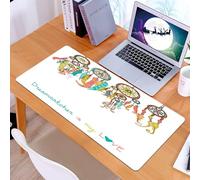 KDWJS Gaming Mouse Pad Mouse Mat - 35.5 x 16 in - XXL mousepad - Table mat large size - improved precision and speed - Bohemian Dreamer Art, a series of gorgeous dreamers with feathers and beads