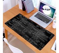 KDWJS Gaming Mouse Pad Mouse Mat - 35.5 x 16 in - XXL mousepad - Table mat large size - improved precision and speed - Mathematical formulas and calculations vector background seamless pattern. Handw