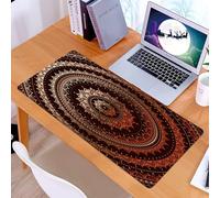 KDWJS Gaming Mouse Pad Mouse Mat - 35.5 x 16 in - XXL mousepad - Table mat large size - improved precision and speed - Mandala, universe ethnic tribal circle universe and cosmos symbolism esoteric ic