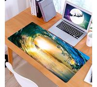 KDWJS Gaming Mouse Pad Mouse Mat - 35.5 x 16 in - XXL mousepad - Table mat large size - improved precision and speed - Fantastic natural images art 4K