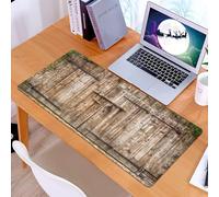 KDWJS Gaming Mouse Pad Mouse Mat - 35.5 x 16 in - XXL mousepad - Table mat large size - improved precision and speed - Rustic,Old Oak Closed Garage Door with Steel Hinges Vintage Typical Cottage Door