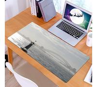 KDWJS Gaming Mouse Pad Mouse Mat - 35.5 x 16 in - XXL mousepad - Table mat large size - improved precision and speed - Sydney Harbour Landscape Photography,Sydney Harbour Bridge and Opera House,Trave
