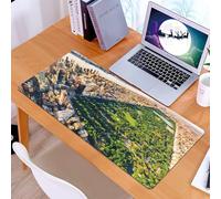 KDWJS Gaming Mouse Pad Mouse Mat - 35.5 x 16 in - XXL mousepad - Table mat large size - improved precision and speed - Aerial view of Manhattan New York looking north up Central Park