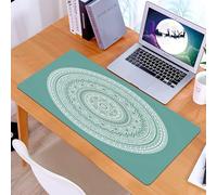 KDWJS Gaming Mouse Pad Mouse Mat - 35.5 x 16 in - XXL mousepad - Table mat large size - improved precision and speed - Art decoration, creative decorative elements for beautiful mandala design in rou