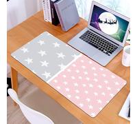 KDWJS Gaming Mouse Pad Mouse Mat - 35.5 x 16 in - XXL mousepad - Table mat large size - improved precision and speed - Irregular Hand Drawn Stars Seamless Vector Patterns. Simple Starry Sky Print for