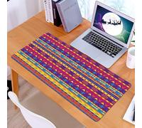 KDWJS Gaming Mouse Pad Mouse Mat - 35.5 x 16 in - XXL mousepad - Table mat large size - improved precision and speed - Vivid Race Motivation Modes and Desert Modes, Sun, Cactus and Lizard, Extreme -