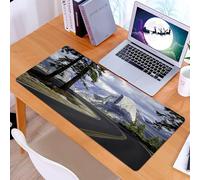 KDWJS Gaming Mouse Pad Mouse Mat - 35.5 x 16 in - XXL mousepad - Table mat large size - improved precision and speed - El Capitan USA Yosemite national park road trip