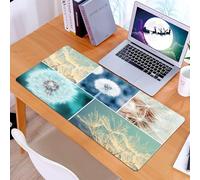 KDWJS Gaming Mouse Pad Mouse Mat - 35.5 x 16 in - XXL mousepad - Table mat large size - improved precision and speed - series of beautiful images of dandelion that capture the ephemeral charm of thes