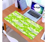 KDWJS Gaming Mouse Pad Mouse Mat - 35.5 x 16 in - XXL mousepad - Table mat large size - improved precision and speed - Hummingbird decor, flying birds pattern on floral background spring garden wings