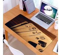KDWJS Gaming Mouse Pad Mouse Mat - 35.5 x 16 in - XXL mousepad - Table mat large size - improved precision and speed - Poker Tournament Decorations, Old Cards, Soft and Cozy