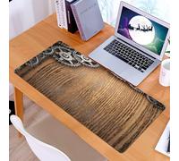 KDWJS Gaming Mouse Pad Mouse Mat - 35.5 x 16 in - XXL mousepad - Table mat large size - improved precision and speed - Rusty Gears And Cogs On A Metal Background Papier peint,