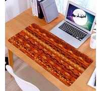 KDWJS Gaming Mouse Pad Mouse Mat - 35.5 x 16 in - XXL mousepad - Table mat large size - improved precision and speed - Red style,Vivid tribe - inspiring design warm colors,Red-based pattern Symphony