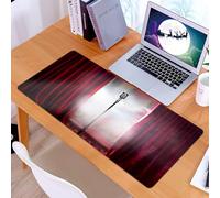 KDWJS Gaming Mouse Pad Mouse Mat - 35.5 x 16 in - XXL mousepad - Table mat large size - improved precision and speed - Musical theater, microphone on smoky stage live music performance singer, Ma