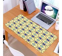 KDWJS Gaming Mouse Pad Mouse Mat - 35.5 x 16 in - XXL mousepad - Table mat large size - improved precision and speed - Ethnic,Moroccan Ceramic Motif with Arabesque Persian Folk Effects Antique Design