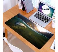KDWJS Gaming Mouse Pad Mouse Mat - 35.5 x 16 in - XXL mousepad - Table mat large size - improved precision and speed - Fishing. Close-up shut of a fish hook under water