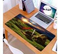 KDWJS Gaming Mouse Pad Mouse Mat - 35.5 x 16 in - XXL mousepad - Table mat large size - improved precision and speed - King, Arthur Camelot Legendary Myth in England Ir