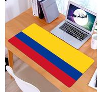 KDWJS Gaming Mouse Pad Mouse Mat - 35.5 x 16 in - XXL mousepad - Table mat large size - improved precision and speed - Colombia flag, bold colors represent unity and national identity, yellow, blue,