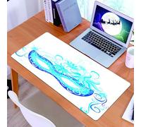 KDWJS Gaming Mouse Pad Mouse Mat - 35.5 x 16 in - XXL mousepad - Table mat large size - improved precision and speed - Masquerade, Venetian style mask, majestic, as if I am enjoying