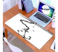 KDWJS Gaming Mouse Pad Mouse Mat - 35.5 x 16 in - XXL mousepad - Table mat large size - improved precision and speed - An Anchor Linked by a Chain Plunging into the Depths of the Ocean