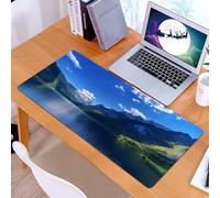 KDWJS Gaming Mouse Pad Mouse Mat - 35.5 x 16 in - XXL mousepad - Table mat large size - improved precision and speed - Fantastic morning on mountain lake Gosausee located in the Austia. Alps Europe.