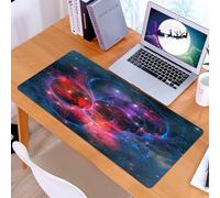 KDWJS Gaming Mouse Pad Mouse Mat - 35.5 x 16 in - XXL mousepad - Table mat large size - improved precision and speed - Images and light belts of the universe, mysterious energy phenomena in the vast