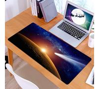 KDWJS Gaming Mouse Pad Mouse Mat - 35.5 x 16 in - XXL mousepad - Table mat large size - improved precision and speed - Outer Space,Comet Tail Approaching Planet Mars Fantastic Star Cosmos Dark Solar