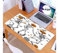 KDWJS Gaming Mouse Pad Mouse Mat - 35.5 x 16 in - XXL mousepad - Table mat large size - improved precision and speed - Halloween Skeleton Dancing Skeletons Funny Skeleton Dead Inside 。