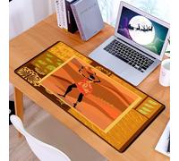 KDWJS Gaming Mouse Pad Mouse Mat - 35.5 x 16 in - XXL mousepad - Table mat large size - improved precision and speed - African Woman,Frame with Natural Autumn Elements Native Girl with Vase Exotic