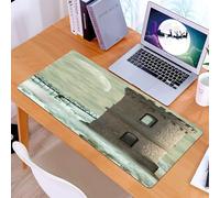 KDWJS Gaming Mouse Pad Mouse Mat - 35.5 x 16 in - XXL mousepad - Table mat large size - improved precision and speed - Mysterious tower in the storm, a stone tower connected by a fragile bridge in th