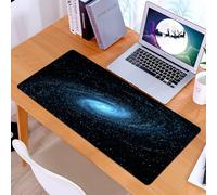 KDWJS Gaming Mouse Pad Mouse Mat - 35.5 x 16 in - XXL mousepad - Table mat large size - improved precision and speed - Stunning spiral galaxies in the huge universe, spiral galaxies in line with star