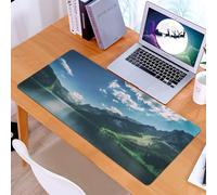 KDWJS Gaming Mouse Pad Mouse Mat - 35.5 x 16 in - XXL mousepad - Table mat large size - improved precision and speed - Fantastic morning on mountain lake Gosausee located in the Austia. Alps Europe.