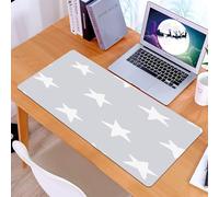 KDWJS Gaming Mouse Pad Mouse Mat - 35.5 x 16 in - XXL mousepad - Table mat large size - improved precision and speed - Irregular Hand Drawn Stars Seamless Vector Patterns. Simple Starry Sky Print for