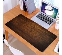 KDWJS Gaming Mouse Pad Mouse Mat - 35.5 x 16 in - XXL mousepad - Table mat large size - improved precision and speed - Wooden decor, old vintage antique wood oak rustic background floor craft photo p