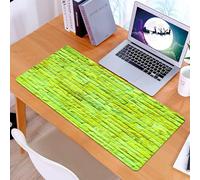 KDWJS Gaming Mouse Pad Mouse Mat - 35.5 x 16 in - XXL mousepad - Table mat large size - improved precision and speed - Lime Green,Pastel Wall Vibrant Toned Brick Background Modern Urban Style Artist