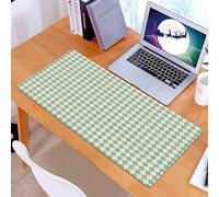 KDWJS Gaming Mouse Pad Mouse Mat - 35.5 x 16 in - XXL mousepad - Table mat large size - improved precision and speed - Geometric,Rhombus Pattern with Retro Design Inspirations Vintage Argyle Arrangem