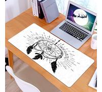 KDWJS Gaming Mouse Pad Mouse Mat - 35.5 x 16 in - XXL mousepad - Table mat large size - improved precision and speed - Inspirational quotes, inspirational lettering that never stops dreaming in ethni