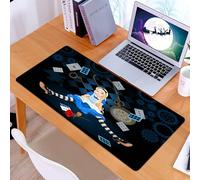 KDWJS Gaming Mouse Pad Mouse Mat - 35.5 x 16 in - XXL mousepad - Table mat large size - improved precision and speed - Confused Alice after she has grown in size and do not know what to do on flying