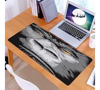 KDWJS Gaming Mouse Pad Mouse Mat - 35.5 x 16 in - XXL mousepad - Table mat large size - improved precision and speed - Animals, gorilla portraits, bold lines and vivid eyes convey the original power,