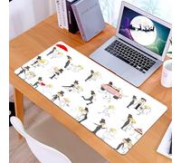 KDWJS Gaming Mouse Pad Mouse Mat - 35.5 x 16 in - XXL mousepad - Table mat large size - improved precision and speed - set of wedding pictures bride and groom in love the