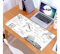 KDWJS Gaming Mouse Pad Mouse Mat - 35.5 x 16 in - XXL mousepad - Table mat large size - improved precision and speed - Roman graffiti art, an artistic compilation of Roman theme paintings, including