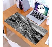 KDWJS Gaming Mouse Pad Mouse Mat - 35.5 x 16 in - XXL mousepad - Table mat large size - improved precision and speed - Huge octopus attacks a ship, sailors and dogs get stuck in trouble in turmoil